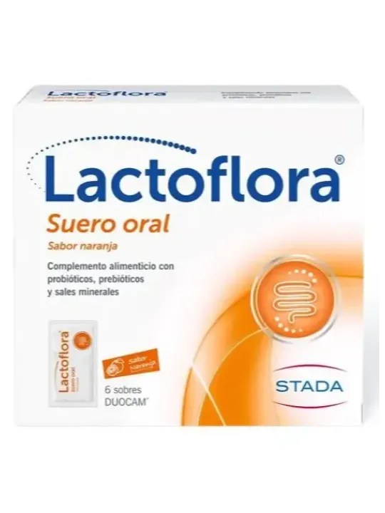 Lactoflora Suero Oral Sabor Naranja