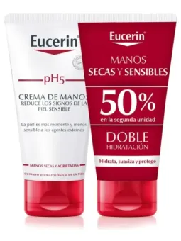 Eucerin pH5 Crema de Manos 75 ml Duplo | FarmaRoma