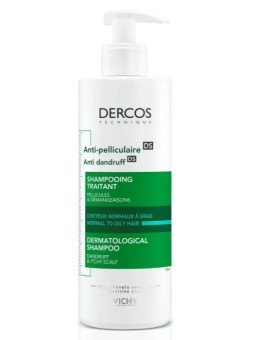 Dercos Anticaspa DS Cabello Normal a Graso Champú 390 ml