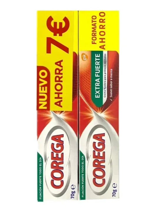 Corega Extra Fuerte 70 gr Duplo