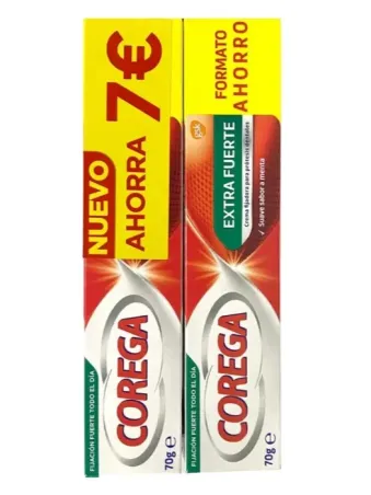 Corega Extra Fuerte 70 gr Duplo