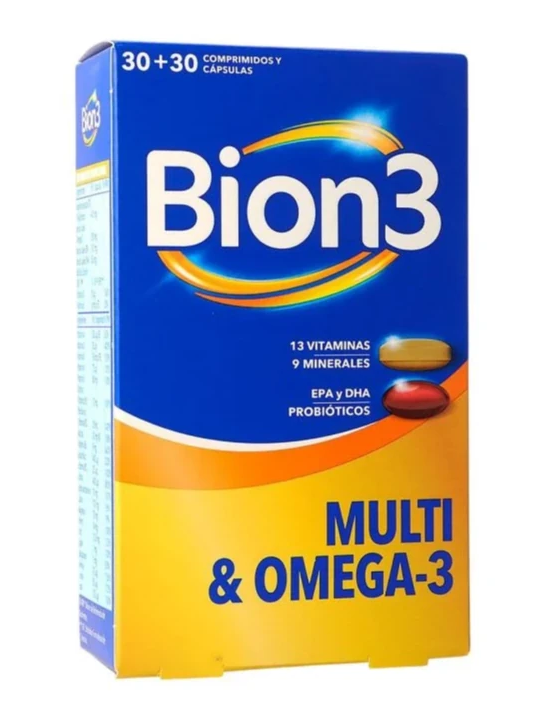 Bion3 Multi y Omega-3 30 comprimidos + 30 cápsulas