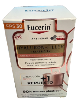 Hyaluron-Filler+Elasticity Día Rosé Spf30 Pack Recarga