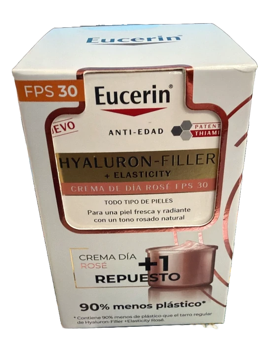 Hyaluron-Filler+Elasticity Día Rosé Spf30 Pack Recarga