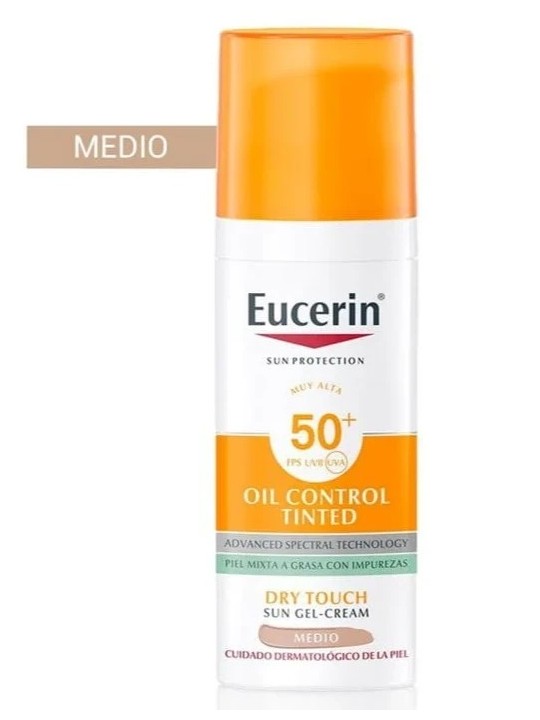 Eucerin Sun Oil Control Color Tono Medio Spf50+
