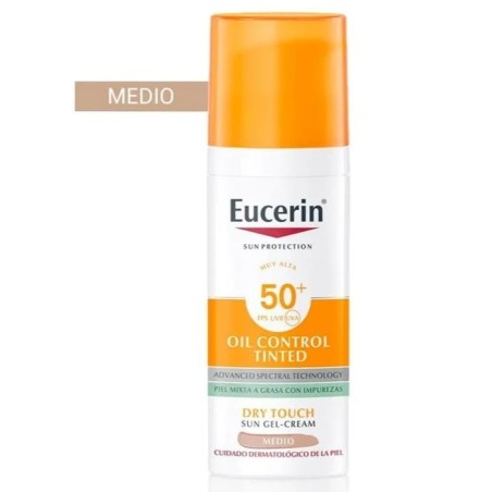 Eucerin Sun Oil Control Color Tono Medio Spf50+