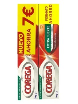 Corega Extra Fuerte 70 gr Duplo