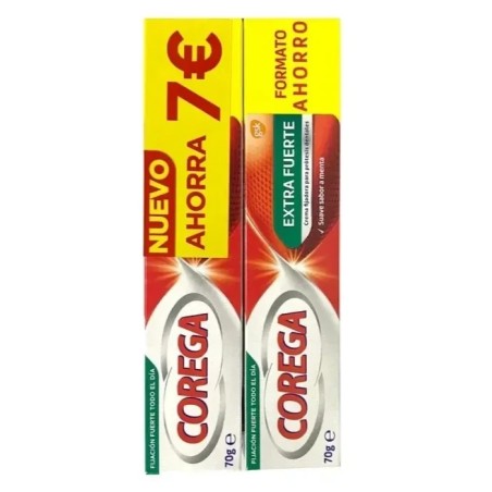 Corega Extra Fuerte 70 gr Duplo