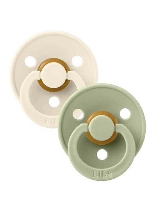 Bibs Colour Chupetes Tetina Redonda 0-6 m Sage / Ivory