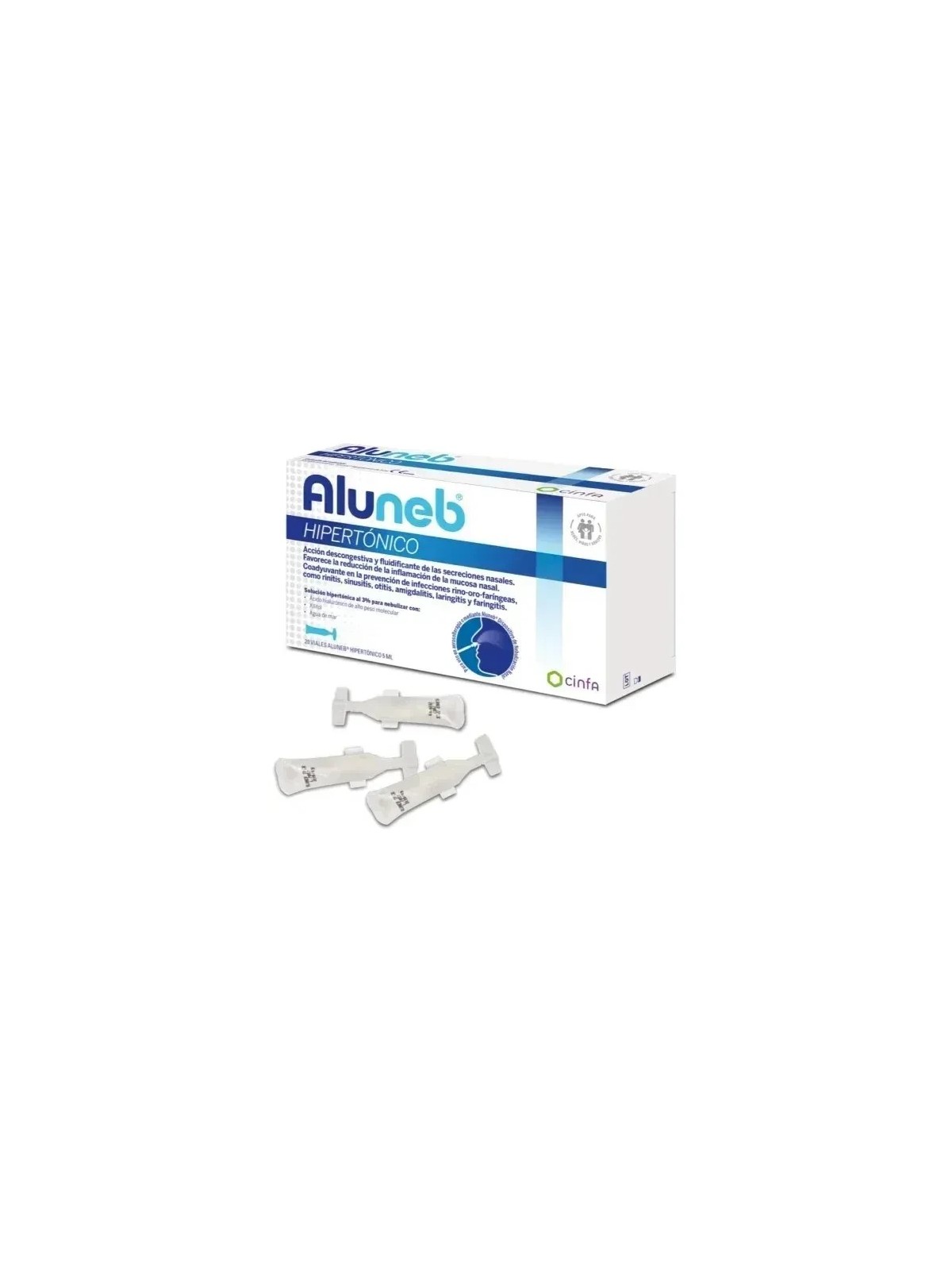 AluNeb Hipertónico 20 viales