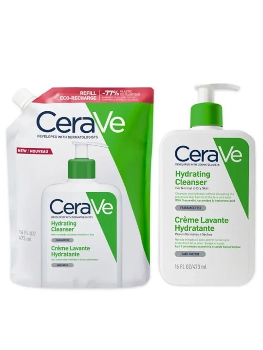 CeraVe Limpiadora Hidratante 473 ml Pack Recarga