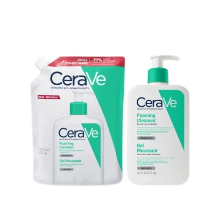 CeraVe Gel Limpiador Espumoso 473 ml Pack Recarga