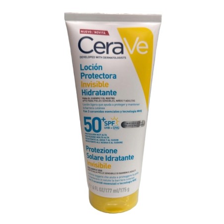 CeraVe Loción Protectora Invisibre Hidratante Spf50+