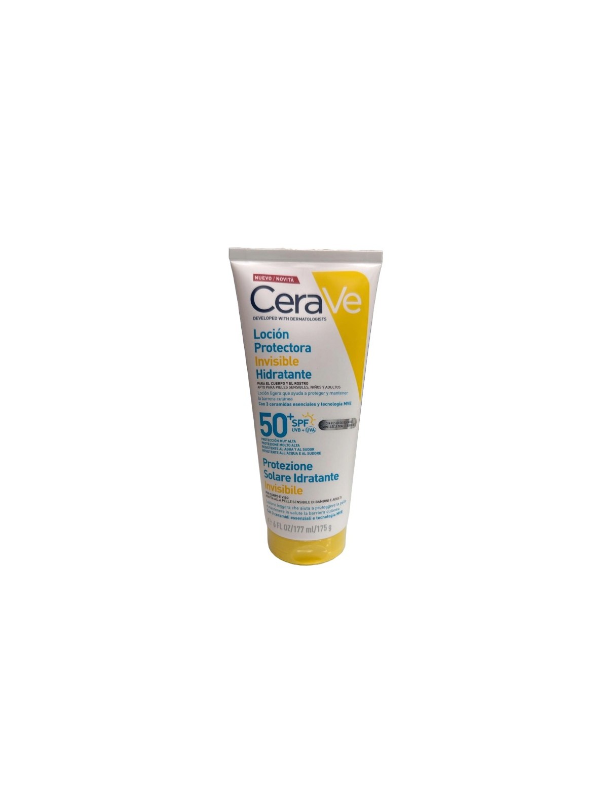 CeraVe Loción Protectora Invisibre Hidratante Spf50+