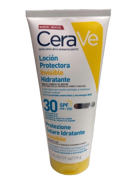 CeraVe Loción Protectora Invisible Hidratante Spf30