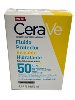 Cerave Fluido Protector Invisible Hidratante Spf50