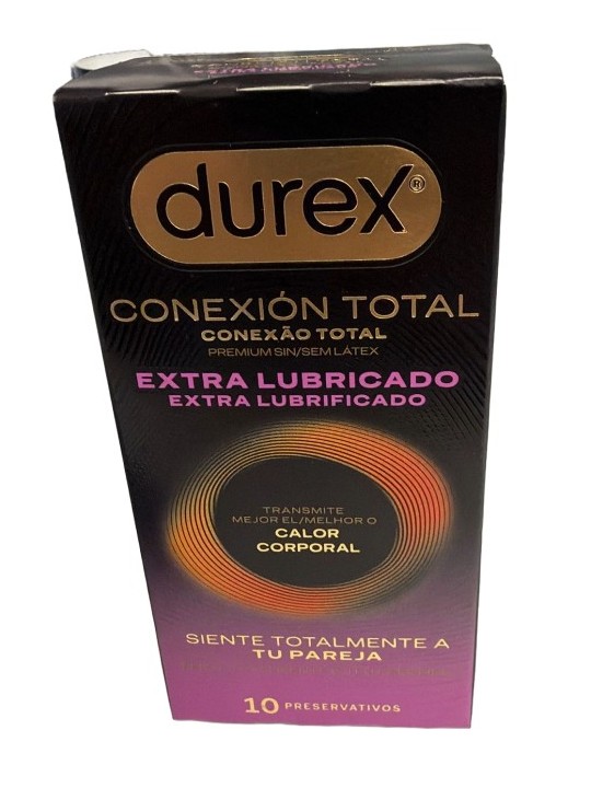 Durex Conexión Total Extra Lubricado 10 preservativos