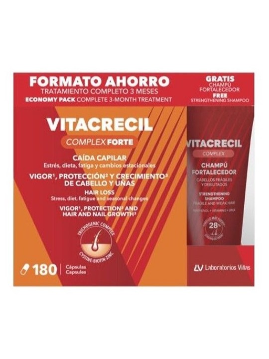 Vitacrecil Complex Forte 180 cápsulas Pack