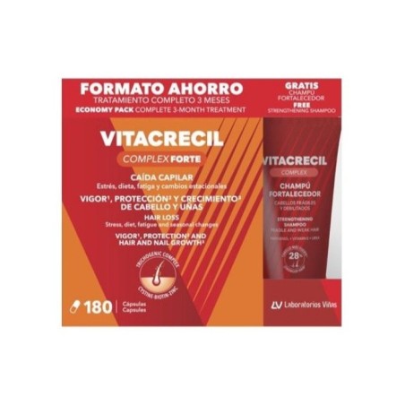 Vitacrecil Complex Forte 180 cápsulas Pack