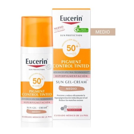 Eucerin Sun Pigment Control Color Medio Gel-Crema Spf50+