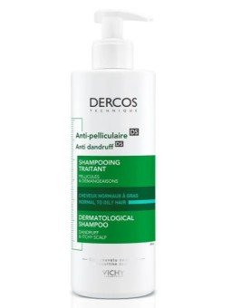 Dercos Anticaspa DS Cabello Normal a Graso Champú 390 ml