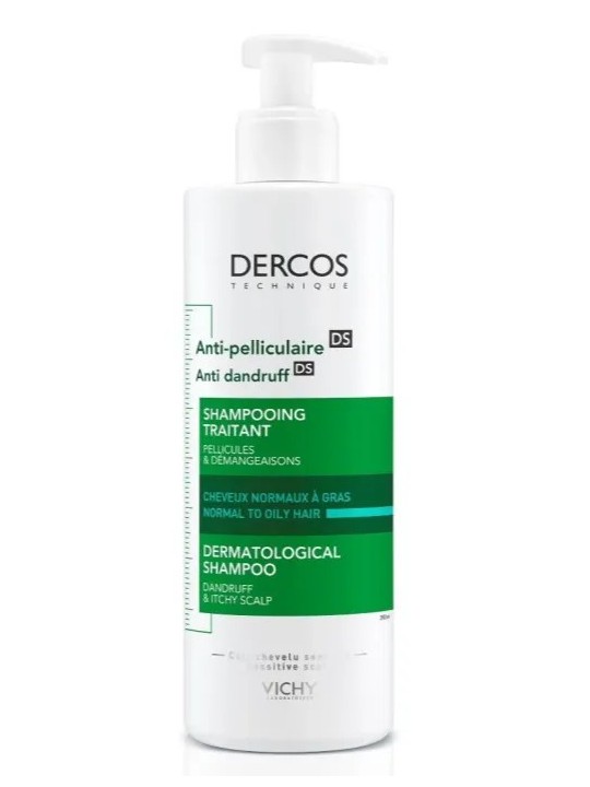 Dercos Anticaspa DS Cabello Normal a Graso Champú 390 ml