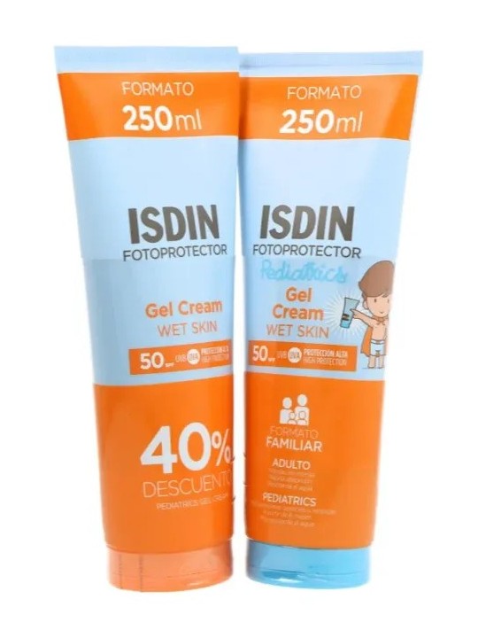 Isdin Fotoprotector Gel Cream Wet Skin Spf50 250 ml Pack Pediatrics