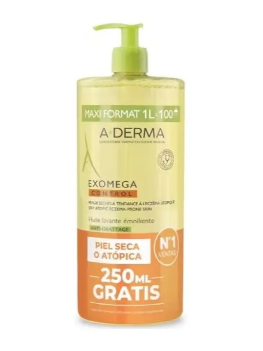 Exomega Control Aceite de Ducha Emoliente 1000 ml