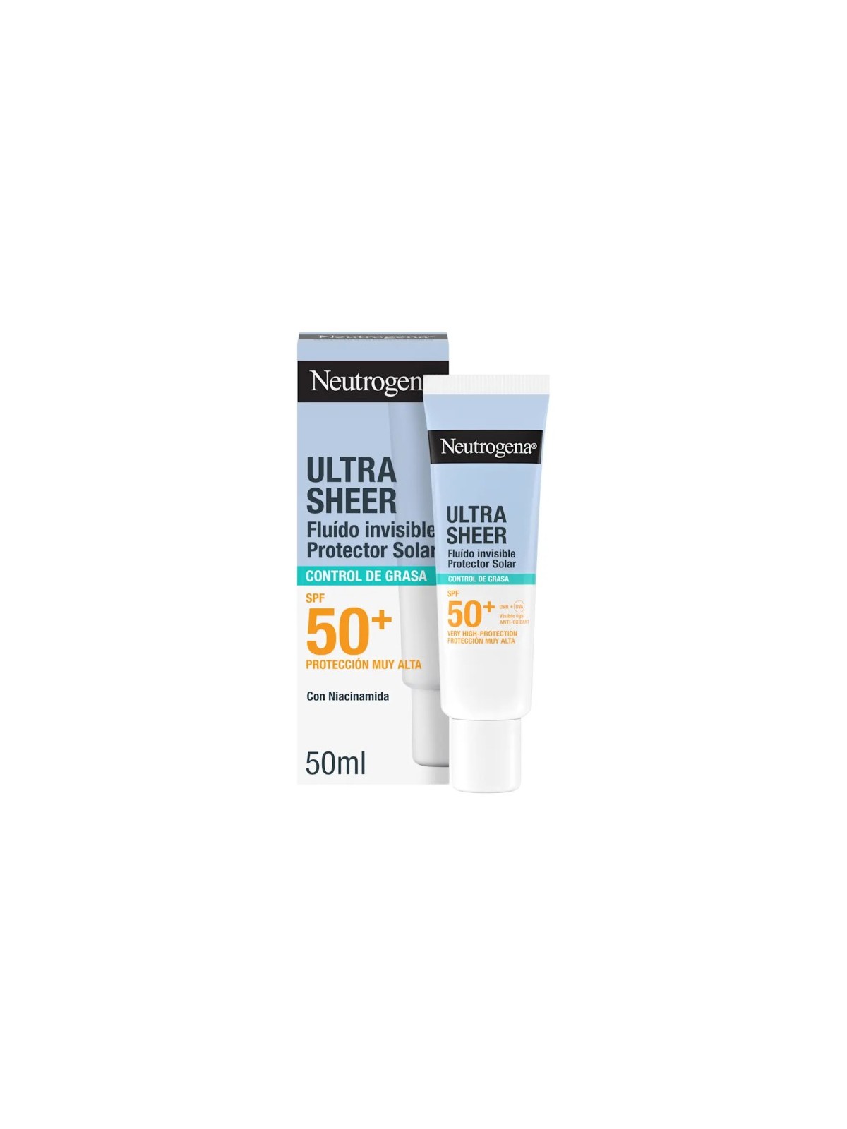 Neutrogena Ultra Sheer Fluido Invisible Control de Grasa Spf50+
