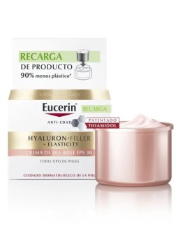 Hyaluron-Filler+Elasticity Día Rosé Spf30 Recarga
