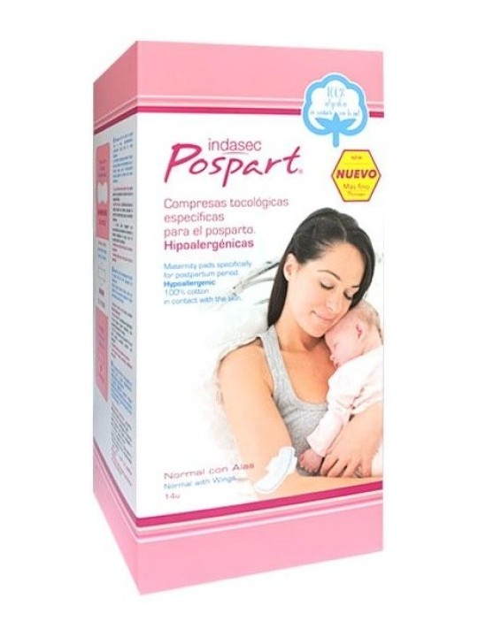 Indasec Pospart Normal con Alas Compresas