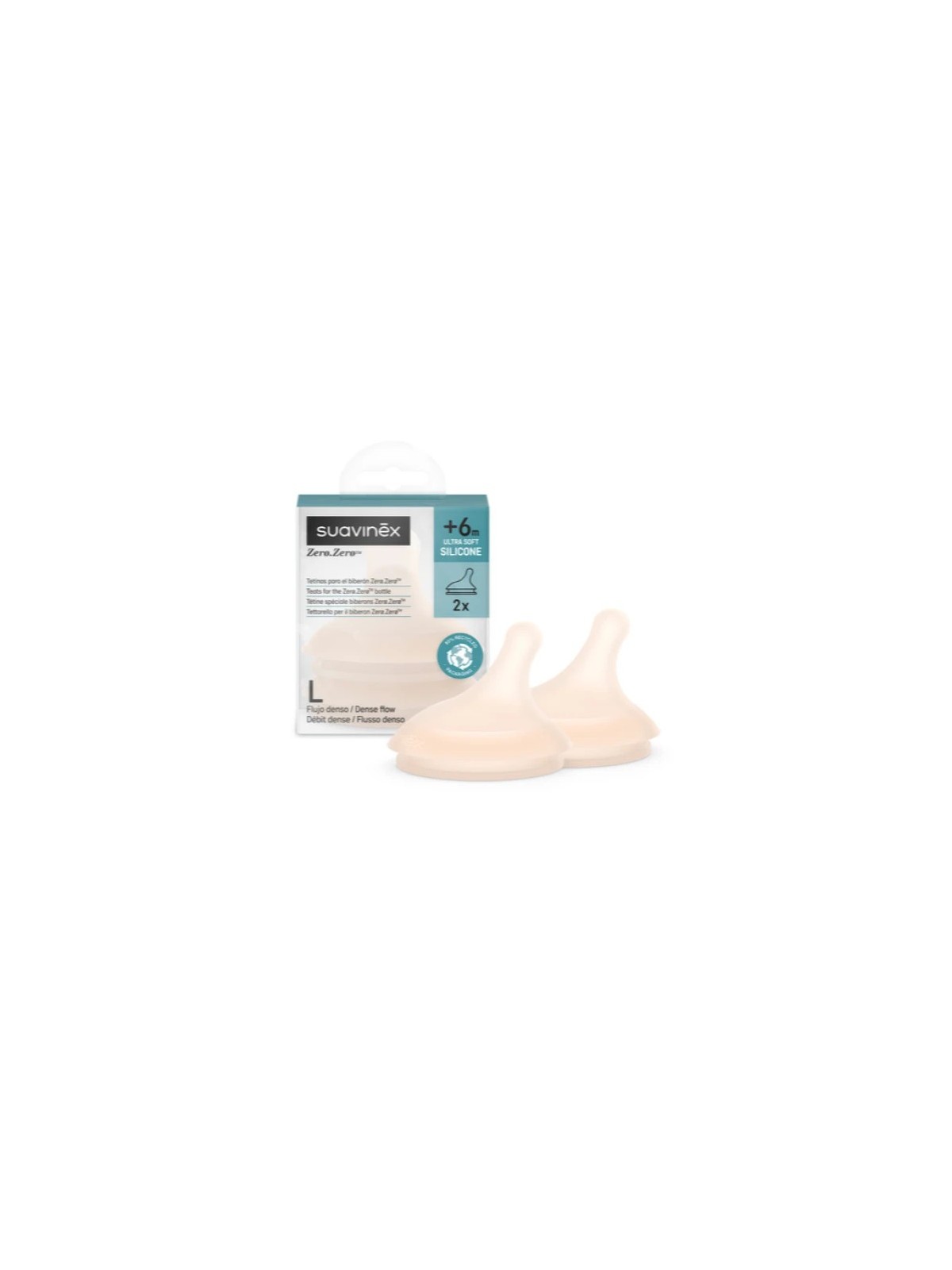 Tetina ZeroZero Silicona Flujo Denso +6m