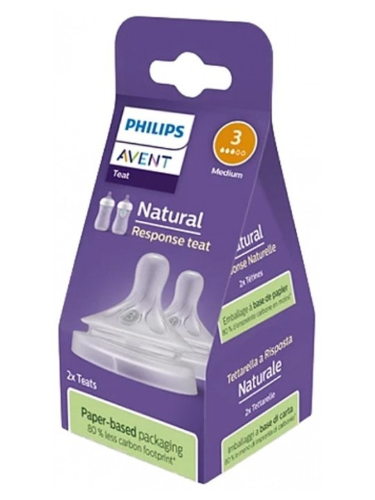 Tetinas Natural Response Flujo-3 Medio
