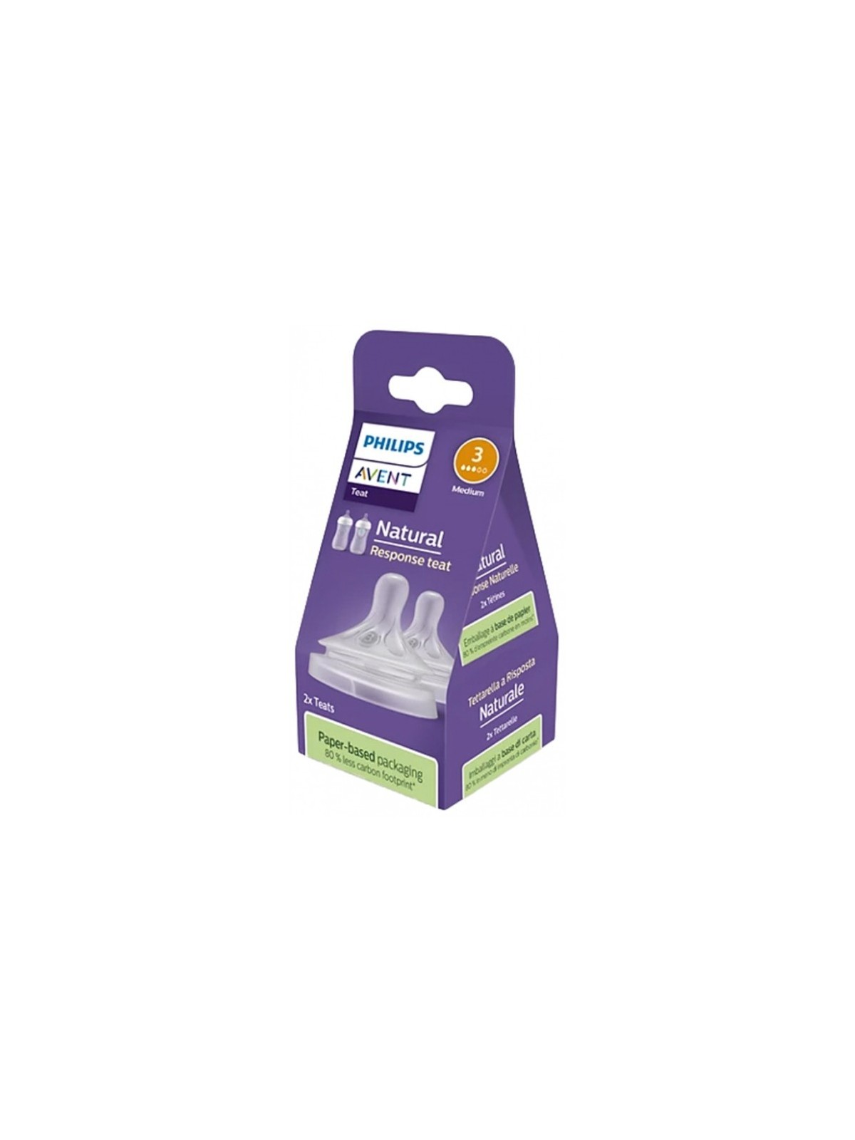 Tetinas Natural Response Flujo-3 Medio