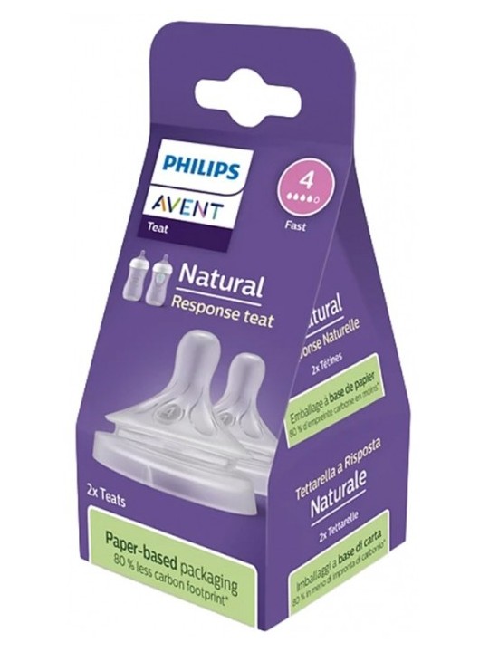 Tetinas Natural Response Flujo-4 Rápido