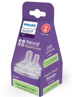 Tetinas Natural Response Flujo-6 Líquidos Espesos