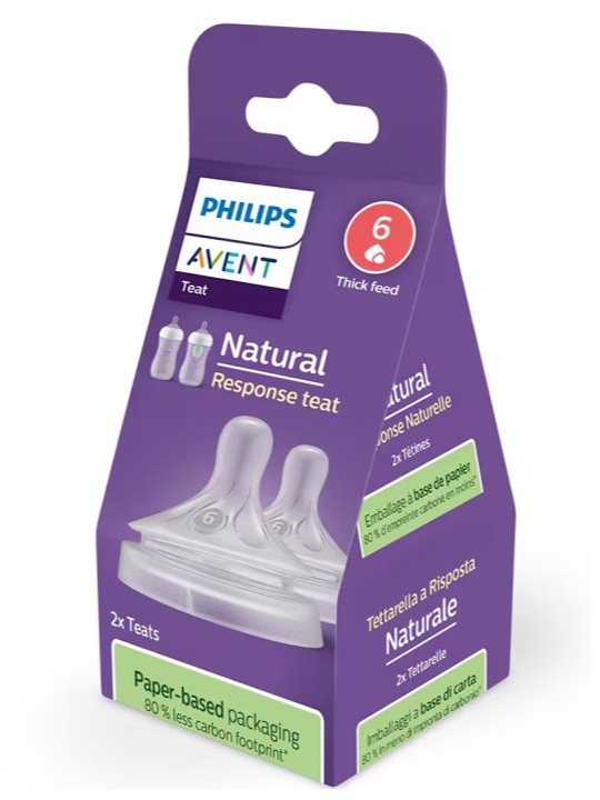 Tetinas Natural Response Flujo-6 Líquidos Espesos