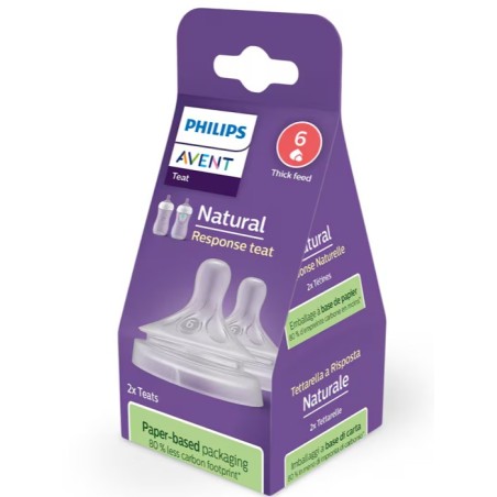 Tetinas Natural Response Flujo-6 Líquidos Espesos