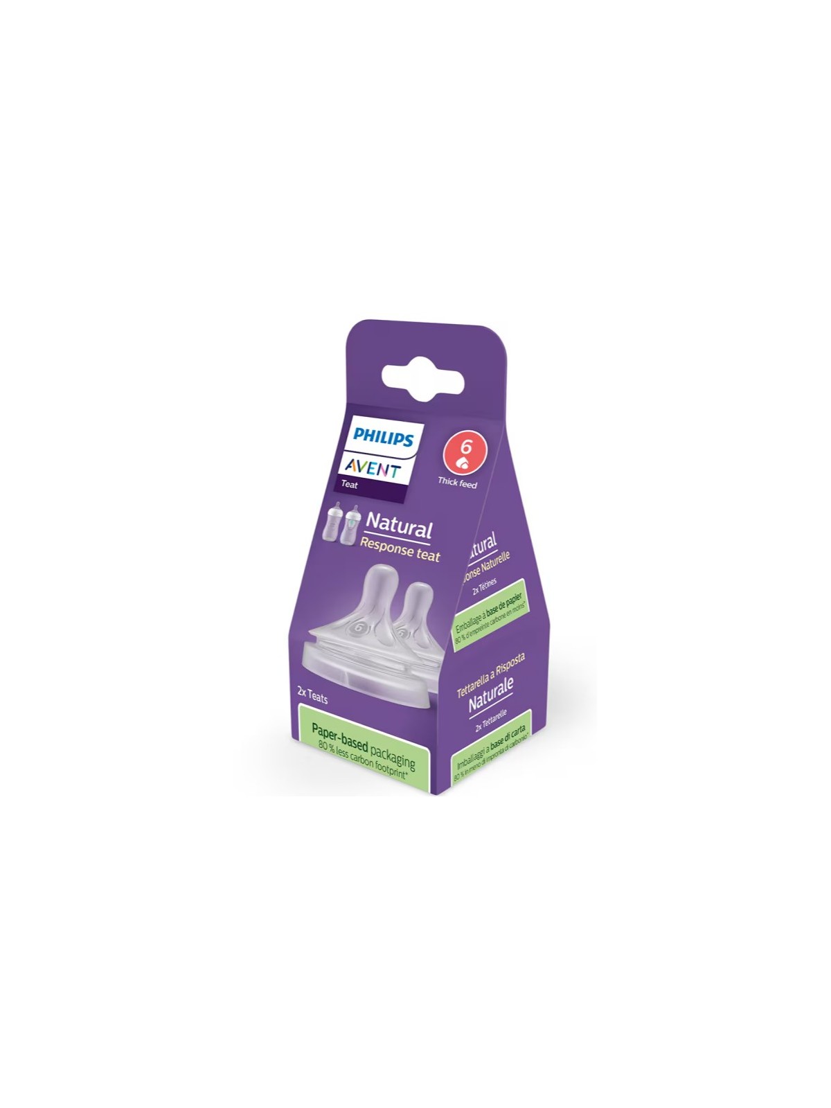 Tetinas Natural Response Flujo-6 Líquidos Espesos