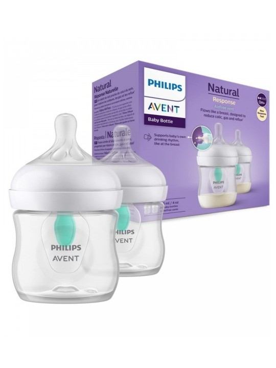 Biberón Natural Response AirFree Flujo-2 125 ml Duplo