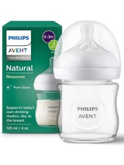 Biberón Natural Response Cristal Flujo-2 120 ml