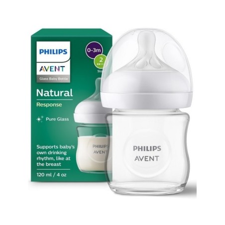 Biberón Natural Response Cristal Flujo-2 120 ml