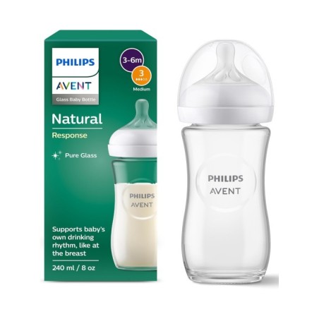 Biberón Natural Response Cristal Flujo-3 240 ml