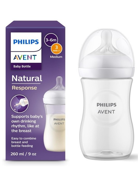 Biberón Natural Response Flujo-3 260 ml