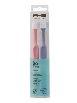 PHB So-Eco Suave Cepillo Dental Duplo