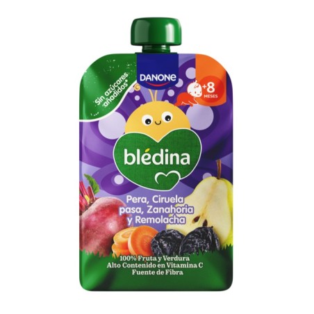 Bledina Bolsita de Pera, Ciruela pasa, Zanahoria y Remolacha