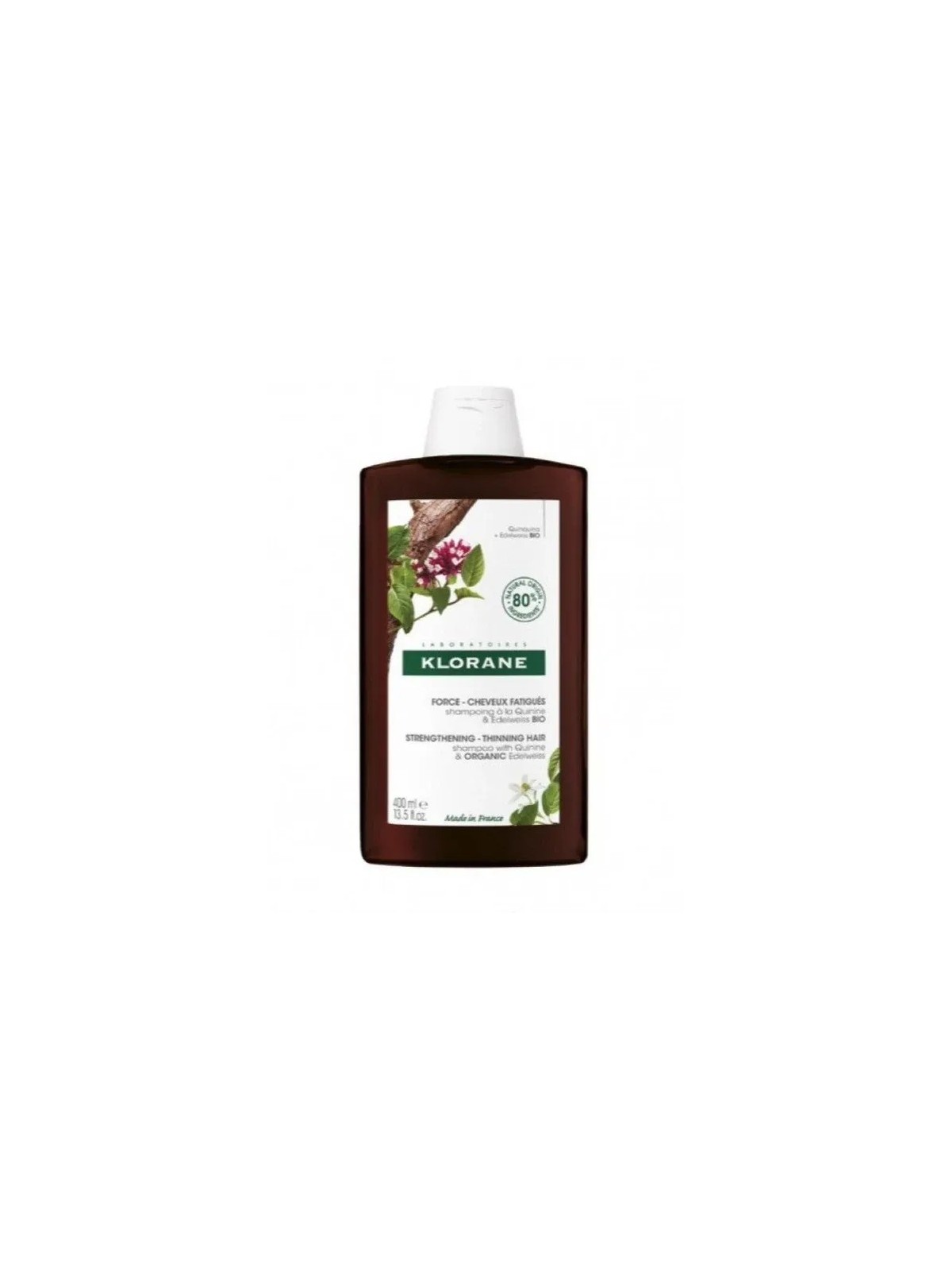 Klorane Champú a la Quinina y Edelweiss 400 ml