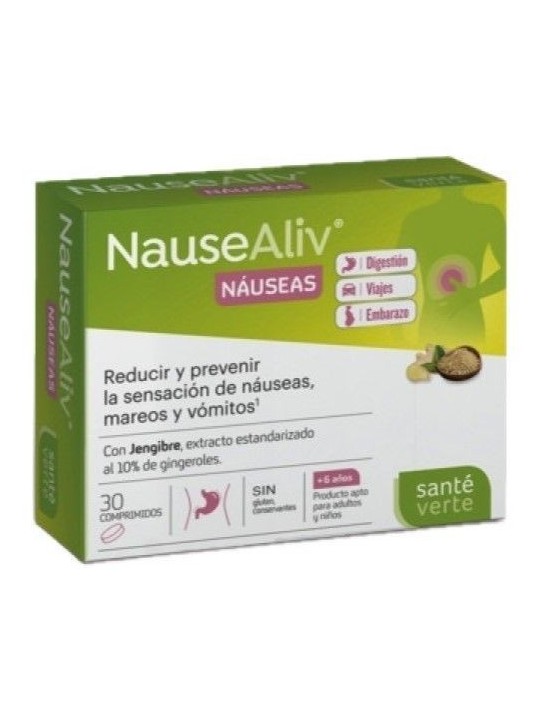 Santé Verte NauseAliv Náuseas 30 comprimidos