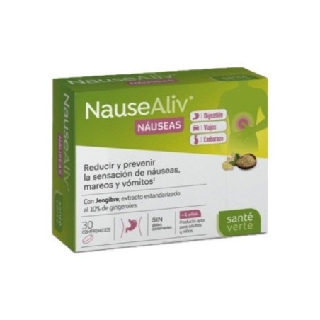 Santé Verte NauseAliv Náuseas 30 comprimidos