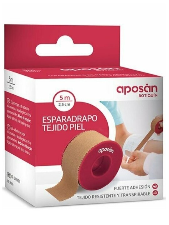 Esparadrapo Tela Piel 5m x 2,5cm
